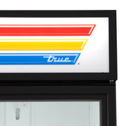 True GDM-23-HC~TSL01 27" GDM Series One Section Glass Door Merchandiser - (1) Right Hinge Door, Black, 115v