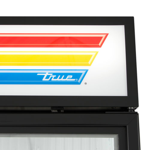 True GDM-23F-HC~TSL01 27" One Section Display Freezer w/ Swing Door - Bottom Mount Compressor, Black, 115v