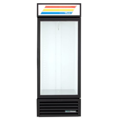 True GDM-26-HC~TSL01 30" GDM Series One Section Glass Door Merchandiser - (1) Right Hinge Door, Black, 115v