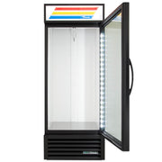 True GDM-26-HC~TSL01 30" GDM Series One Section Glass Door Merchandiser - (1) Right Hinge Door, Black, 115v