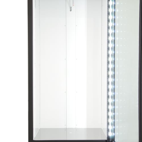 True GDM-26-HC~TSL01 30" GDM Series One Section Glass Door Merchandiser - (1) Right Hinge Door, Black, 115v