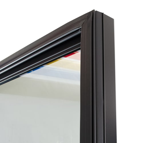True GDM-26-HC~TSL01 30" GDM Series One Section Glass Door Merchandiser - (1) Right Hinge Door, Black, 115v