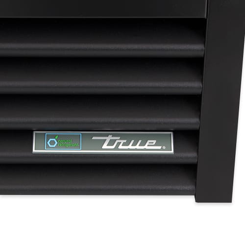 True GDM-26-HC~TSL01 30" GDM Series One Section Glass Door Merchandiser - (1) Right Hinge Door, Black, 115v