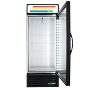 True GDM-26F-HC~TSL01 30" One Section Display Freezer w/ Swing Door - Bottom Mount Compressor, Black, 115v