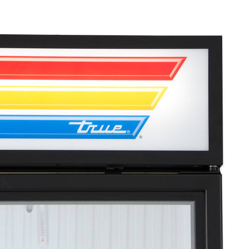 True GDM-26F-HC~TSL01 30" One Section Display Freezer w/ Swing Door - Bottom Mount Compressor, Black, 115v