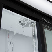 True GDM-33-HC-LD 39 1/2" GDM Series Two Section Glass Door Merchandiser - (2) Sliding Doors, Black, 115v