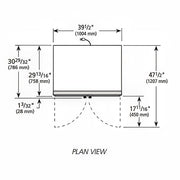 True GDM-35-HC~TSL01 39 1/2" GDM Series Two Section Glass Door Merchandiser - (2) Left/Right Hinge Doors, Black, 115V