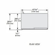 True GDM-41-HC-LD 47 1/8" GDM Series Two Section Glass Door Merchandiser - (2) Sliding Doors, White & Black, 115v