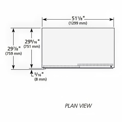 True GDM-45-HC-LD 51 1/8" GDM Series Two Section Glass Door Merchandiser - (2) Sliding Doors, Black, 115v