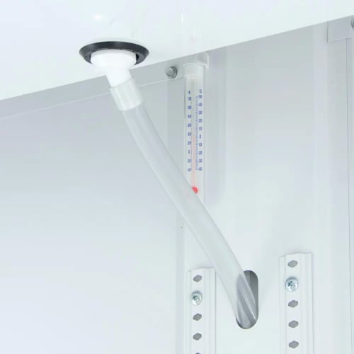 True GDM-47-HC-LD 54 1/8" GDM Series Two Section Glass Door Merchandiser - (2) Sliding Doors, Black, 115v