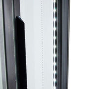 True GDM-47-HC-LD 54 1/8" GDM Series Two Section Glass Door Merchandiser - (2) Sliding Doors, Black, 115v
