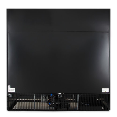True GDM-69-HC-LD 78 1/8" GDM Series Three Section Glass Door Merchandiser - (3) Sliding Doors, Black, 115v