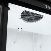 True GDM-69-HC-LD 78 1/8" GDM Series Three Section Glass Door Merchandiser - (3) Sliding Doors, Black, 115v