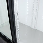 True GDM-69-HC-LD 78 1/8" GDM Series Three Section Glass Door Merchandiser - (3) Sliding Doors, Black, 115v