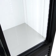 True GDM-69-HC-LD 78 1/8" GDM Series Three Section Glass Door Merchandiser - (3) Sliding Doors, Black, 115v