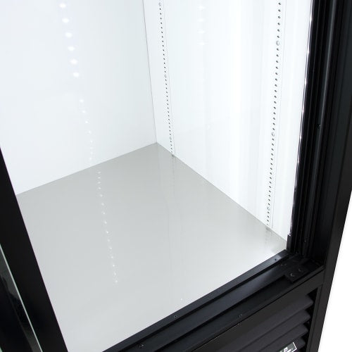 True GDM-69-HC-LD 78 1/8" GDM Series Three Section Glass Door Merchandiser - (3) Sliding Doors, Black, 115v