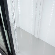 True GDM-69-HC-LD 78 1/8" GDM Series Three Section Glass Door Merchandiser - (3) Sliding Doors, Black, 115v