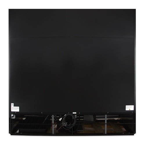 True GDM-72-HC~TSL01 78 1/8" GDM Series Three Section Glass Door Merchandiser - (3) Left/Right Hinge Doors, Black, 115v