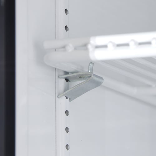 True GDM-72-HC~TSL01 78 1/8" GDM Series Three Section Glass Door Merchandiser - (3) Left/Right Hinge Doors, Black, 115v
