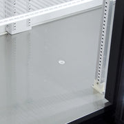 True GDM-72-HC~TSL01 78 1/8" GDM Series Three Section Glass Door Merchandiser - (3) Left/Right Hinge Doors, Black, 115v