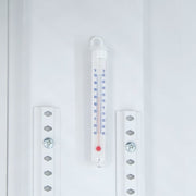 True GDM-72-HC~TSL01 78 1/8" GDM Series Three Section Glass Door Merchandiser - (3) Left/Right Hinge Doors, Black, 115v