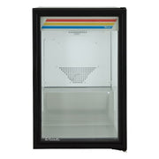 True GDM-07-HC~TSL01 24" Countertop Display Refrigerator w/ Front Access - Swing Door, Black, 115v