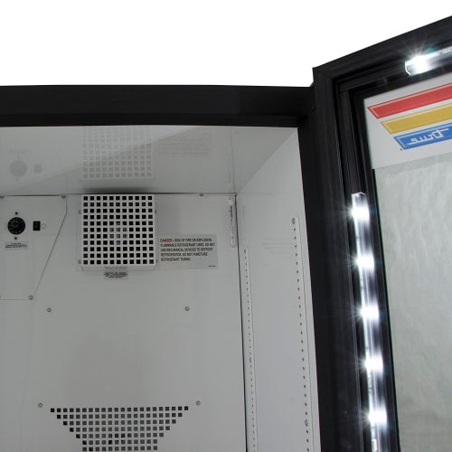 True GDM-07-HC~TSL01 24" Countertop Display Refrigerator w/ Front Access - Swing Door, Black, 115v