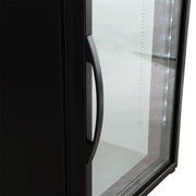 True GDM-07-HC~TSL01 24" Countertop Display Refrigerator w/ Front Access - Swing Door, Black, 115v