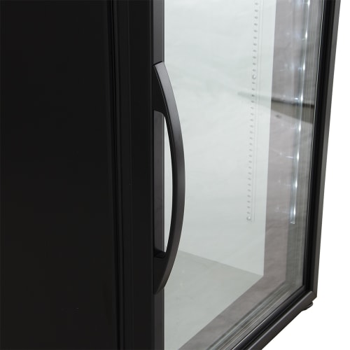 True GDM-07-HC~TSL01 24" Countertop Display Refrigerator w/ Front Access - Swing Door, Black, 115v
