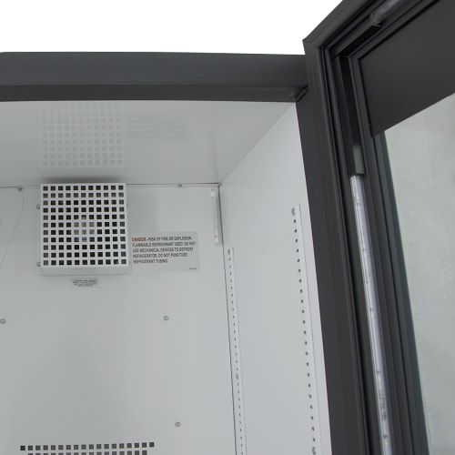 True GDM-07F-HC~TSL01 24 1/8" One Section Display Freezer w/ Swing Door - Rear Mount Compressor, Black, 115v