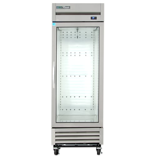 True T-19G-HC~FGD01 27" One Section Reach In Refrigerator, (1) Right Hinge Glass Door, 115v