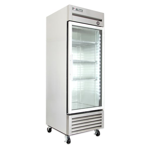 True T-23G-HC~FGD01 27" One Section Reach In Refrigerator, (1) Right Hinge Glass Door, 115v