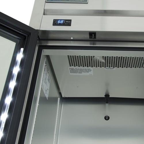 True T-23G-HC~FGD01 27" One Section Reach In Refrigerator, (1) Left Hinge Glass Door, 115v