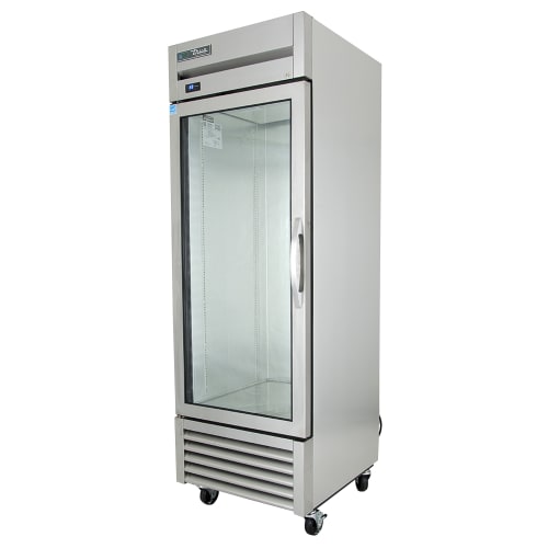 True T-23G-HC~FGD01 27" One Section Reach In Refrigerator, (1) Left Hinge Glass Door, 115v
