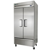 True T-35-HC 39 1/2" Two Section Reach In Refrigerator, (2) Left/Right Hinge Solid Doors, 115v