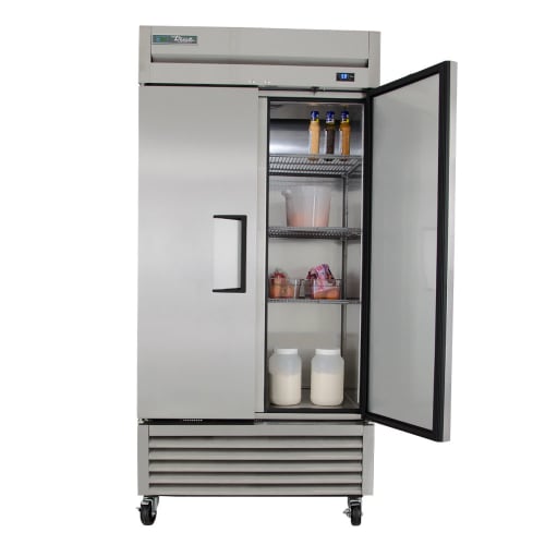 True T-35-HC 39 1/2" Two Section Reach In Refrigerator, (2) Left/Right Hinge Solid Doors, 115v