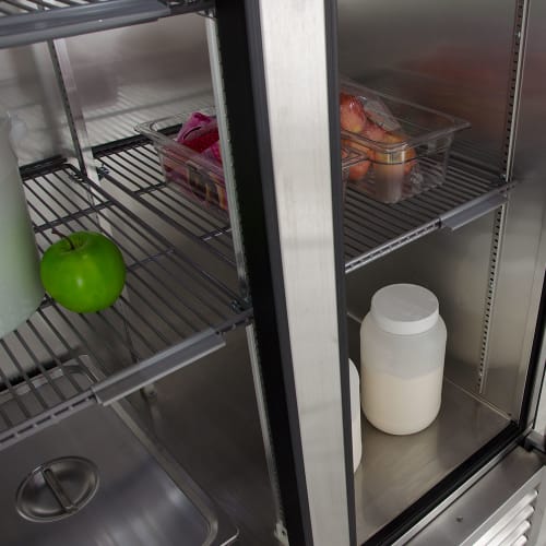 True T-35-HC 39 1/2" Two Section Reach In Refrigerator, (2) Left/Right Hinge Solid Doors, 115v