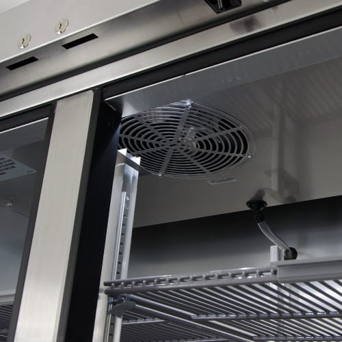 True T-35-HC 39 1/2" Two Section Reach In Refrigerator, (2) Left/Right Hinge Solid Doors, 115v
