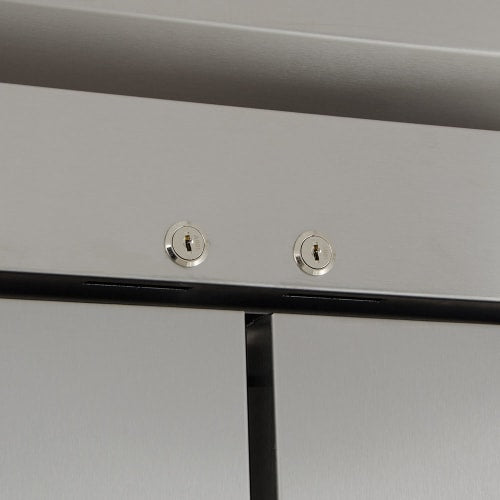 True T-35-HC 39 1/2" Two Section Reach In Refrigerator, (2) Left/Right Hinge Solid Doors, 115v