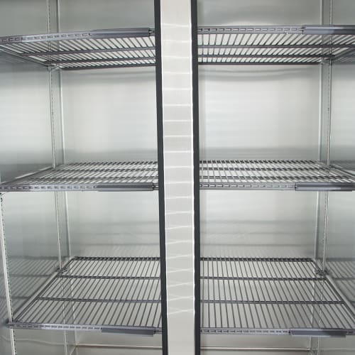True T-35G-HC~FGD01 39 3/5" Two Section Reach In Refrigerator, (2) Left/Right Hinge Glass Doors, 115v