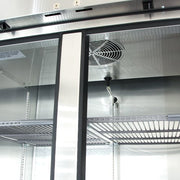 True T-35G-HC~FGD01 39 3/5" Two Section Reach In Refrigerator, (2) Left/Right Hinge Glass Doors, 115v