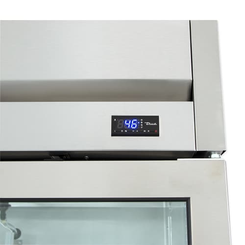 True T-35G-HC~FGD01 39 3/5" Two Section Reach In Refrigerator, (2) Left/Right Hinge Glass Doors, 115v