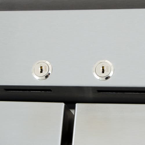 True T-35G-HC~FGD01 39 3/5" Two Section Reach In Refrigerator, (2) Left/Right Hinge Glass Doors, 115v