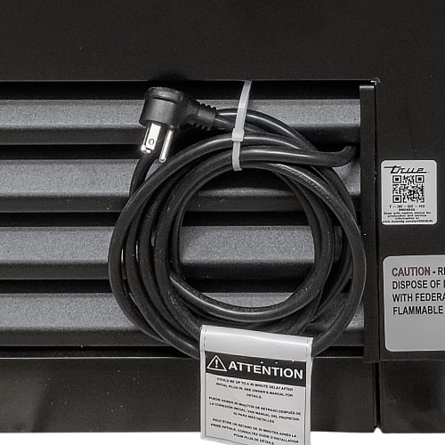 True T-36-GC-HC 1 Section Glass Chiller w/ 180 Mug Capacity, Black, 115v