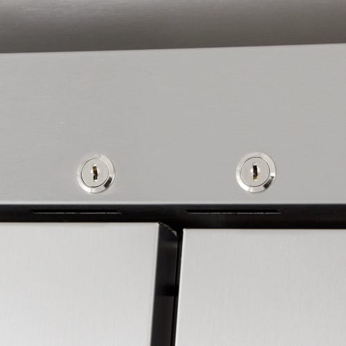 True T-43-HC 47" Two Section Reach In Refrigerator, (2) Left/Right Hinge Solid Doors, 115v