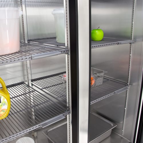 True T-43-HC 47" Two Section Reach In Refrigerator, (2) Left/Right Hinge Solid Doors, 115v