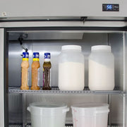 True T-49-HC 54" Two Section Reach In Refrigerator, (2) Left/Right Hinge Solid Doors, 115v