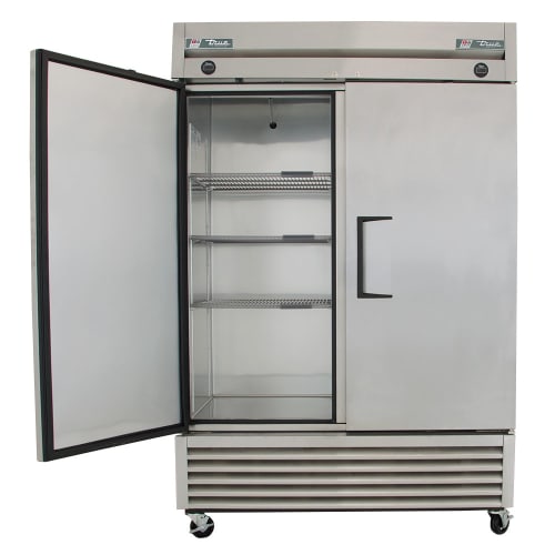 True T-49DT-HC 54 1/8" Two Section Commercial Combo Refrigerator Freezer - Solid Doors, Dual Temp, 115v