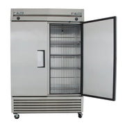 True T-49DT-HC 54 1/8" Two Section Commercial Combo Refrigerator Freezer - Solid Doors, Dual Temp, 115v