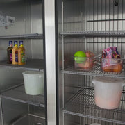 True T-49DT-HC 54 1/8" Two Section Commercial Combo Refrigerator Freezer - Solid Doors, Dual Temp, 115v